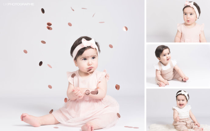 Collage Kindershooting Vier Fotos © Copyright UK Photographie