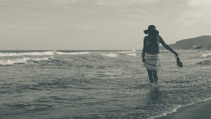 Portrait am Strand © Copyright UK Photographie
