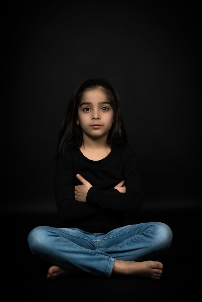 Kids Porträt sitzend © Copyright UK Photographie
