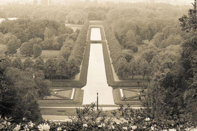 Forstgarten Kleve von oben fotografiert © Copyright UK Photographie