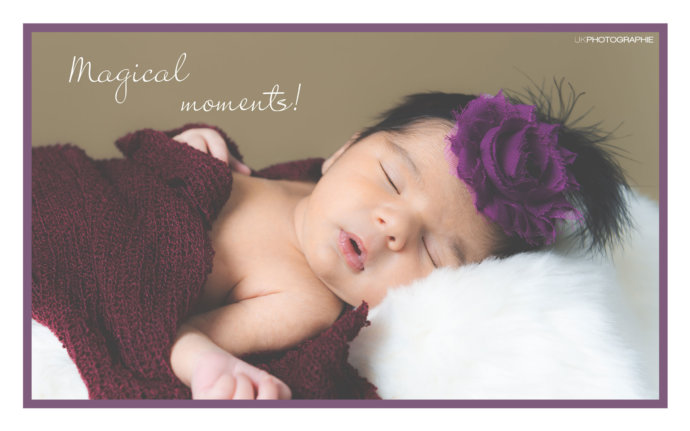 Zusehen ist ein Baby Foto mit Text, Magical Moments © Copyright UK Photographie