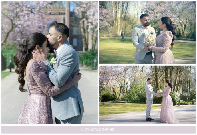 Fotocollage Verlobungspaar mit 3 Fotos© Copyright UK Photographie