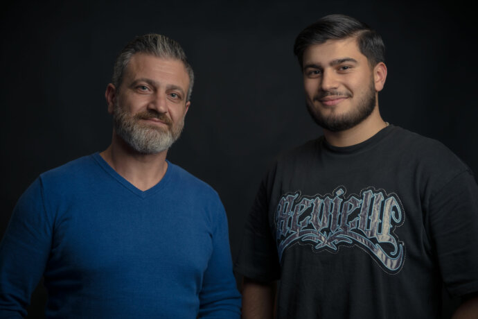 Portrait Vater und Sohn © Copyright UK Photographie